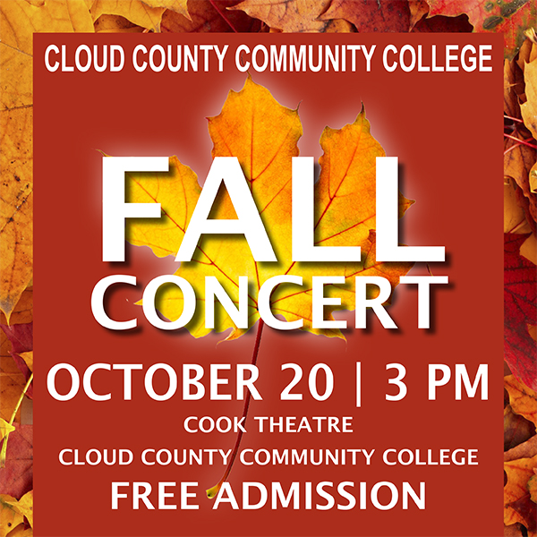 Fall Music Concert will be October 20.