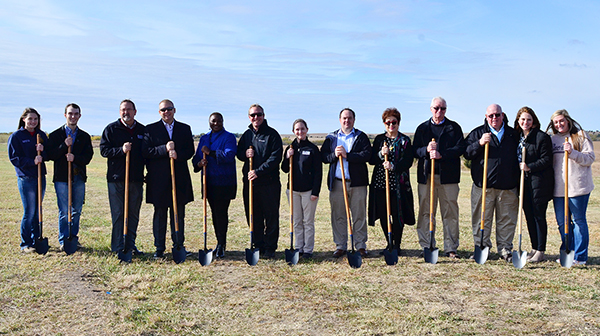 A photo of the CCCC ag facility groundbreaking.